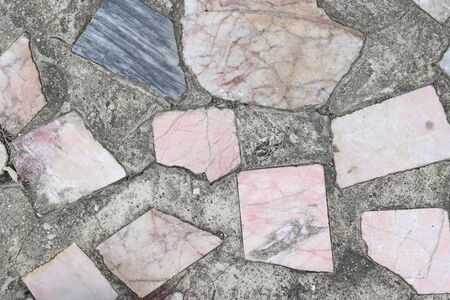 stone wall in concrete background with copy space for add textの写真素材