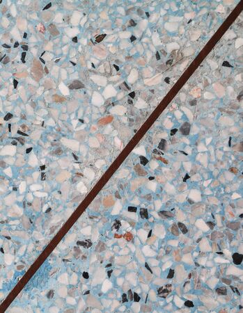Stone wall texture,Terrazzo Marble surface floor pattern and blue color  for backgroundの写真素材