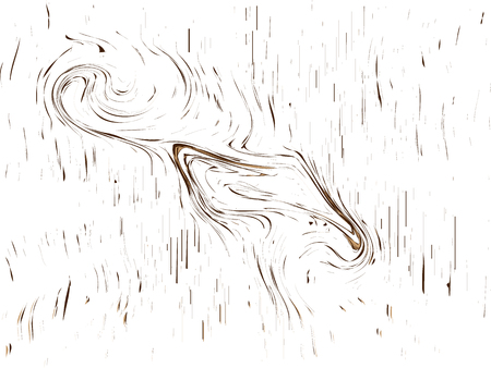 gnarl line pattern texture wooden, surface brown on white background Vector illustration Eps10のイラスト素材