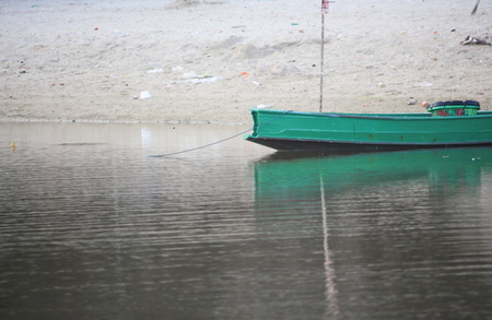 boat and beautiful beach in seaの写真素材