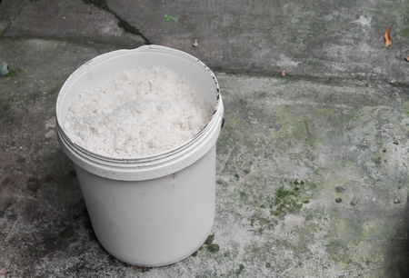 moldy rice putrid in tankの写真素材