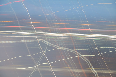 motion blurred line sky in sunset abstract nature blur background.の写真素材