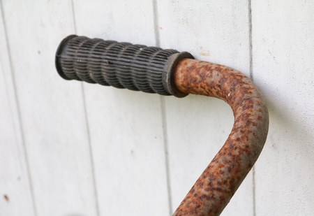 Bike Handle Antique  Broken  Old at decay and rustの写真素材