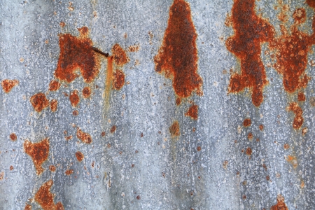 zinc wall texture pattern background rusty corrugated metal old decayの写真素材