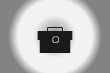 Icon bag black illustration vectorのイラスト素材