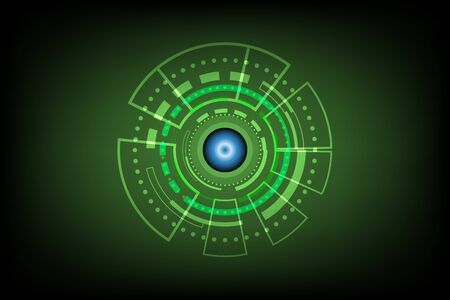 abstract future circle technology concept background vector illustrationのイラスト素材