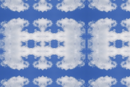 Blue sky and cloud concept, seamless pattern beautiful for backgroundの写真素材