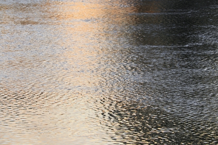 water reflection river surface motion beautiful in sunset  nature
