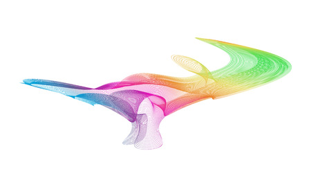 Wave lines wavy abstract colorful for brochure and website designのイラスト素材