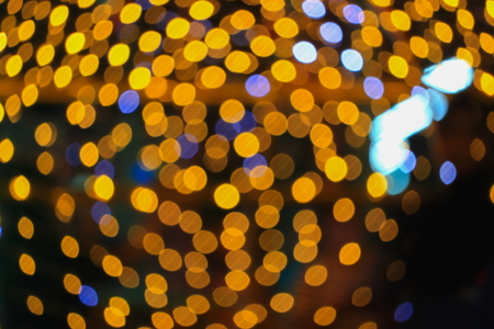 night light golden abstract christmas bokeh colorful beautiful background: with copy space for add...