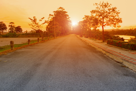 road empty in countryside.  bypass public parkの写真素材