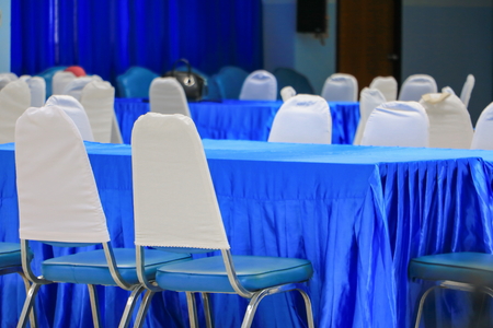 empty chairs in a meeting room:Select focus with shallow depth of field.
