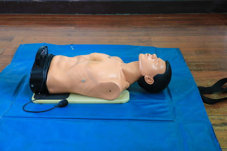 CPR dummy training for emergency refresher training to assist