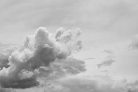 sky and cloud beautiful. photo monochrome for backgroundの写真素材