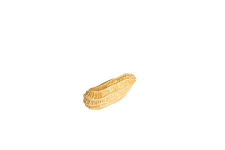 peanut group. nuts close up isolated on white background and clipping pathの写真素材