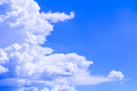blue sky with cloud vivid, art of nature beautiful and copy space for add text