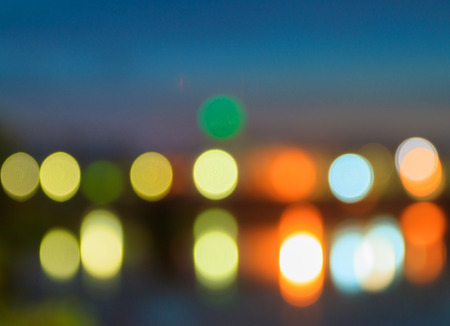 Abstract circular bokeh background of Christmaslightの写真素材