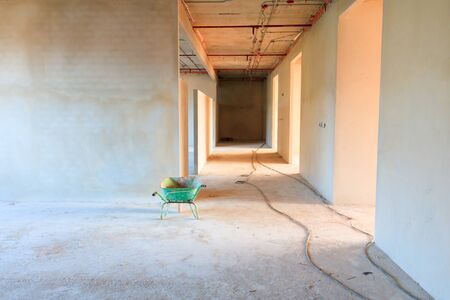 building structure interior Construction site development housingの写真素材