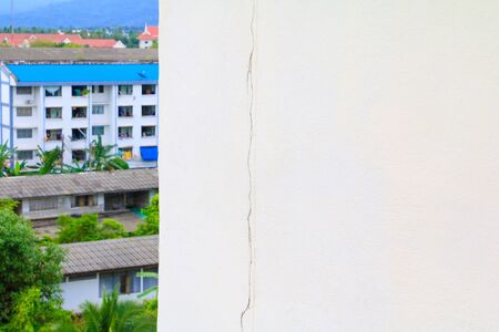 wall concrete cement  texture outside building high with cracks