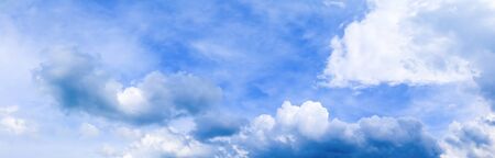 panorama sky and storm cloud summer art in nature beautiful background with copy space add text
