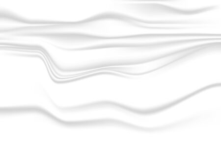 white cloth texture wave grey shadow soft. crumpled fabric background. illustration vectorのイラスト素材