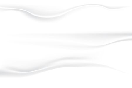 white cloth texture wave grey shadow soft. crumpled fabric background. illustration vectorのイラスト素材