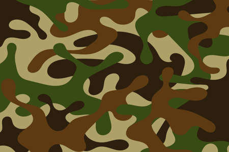camouflage soldier pattern design background.clothing style army green and brown camo repeat print. vector illustrationのイラスト素材