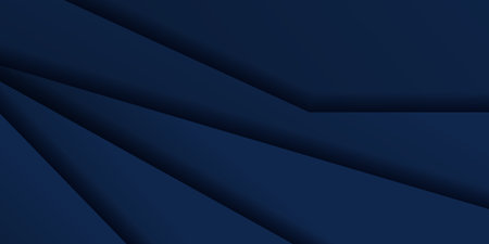 abstract dark blue paper and overlap wave curve line  modern website banner design vector backgroundのイラスト素材