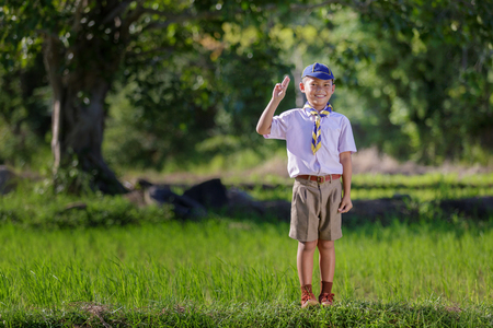 Cub Scout oathの写真素材