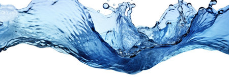 Fresh blue natural drink water wave. Generative AIの素材