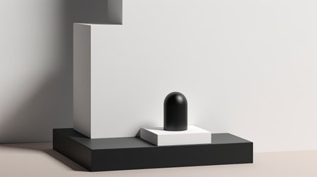 Minimal podium for product presentation. Generative ai.の素材