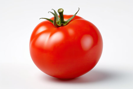 Red Tomato isolated on white background. Generative Aiの素材