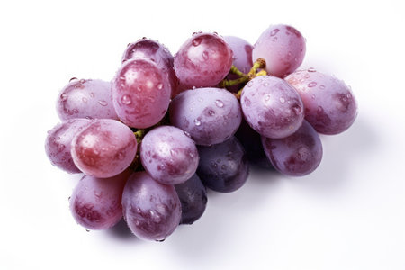 Fresh grapes isolated on white background. Generative Aiの素材