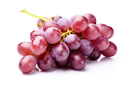 Fresh grapes isolated on white background. Generative Aiの素材