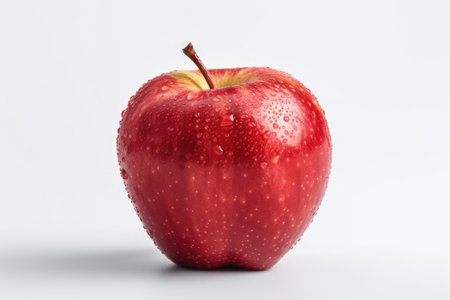 Apple, Fresh apple isolated on white background. Generative Aiの素材