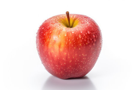 Apple, Fresh apple isolated on white background. Generative Aiの素材