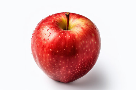 Apple, Fresh apple isolated on white background. Generative Aiの素材