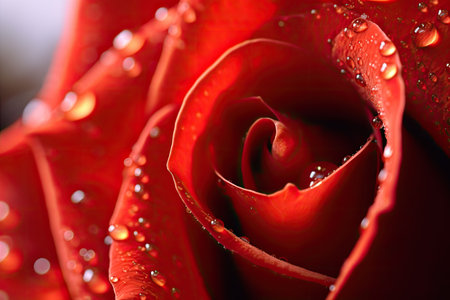Close-up of Red rose. Genaretive Aiの素材