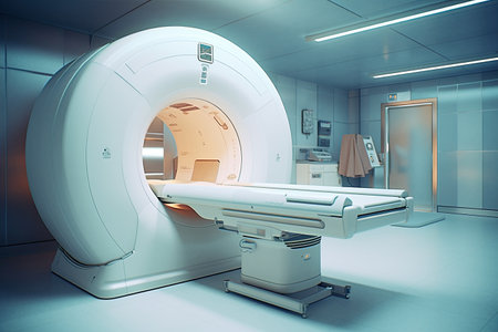 CT Scan, Medical CT or MRI Scan with a patient in the modern hospital laboratory. Generative aiの素材