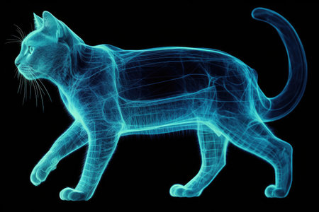 X-ray Computed CAT Medical and Science. Generative aiの素材