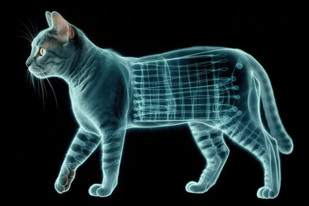 X-ray Computed CAT Medical and Science. Generative aiの素材
