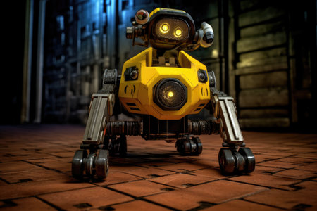 Bomb Exploration Robot. Generative Aiの素材