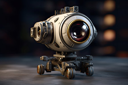 Bomb Exploration Robot. Generative Aiの素材