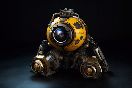 Bomb Exploration Robot. Generative Aiの素材