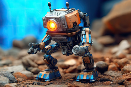 Hunting robot. Generative Aiの素材