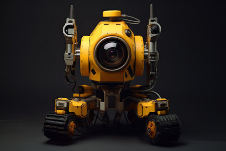 Bomb Exploration Robot. Generative Aiの素材