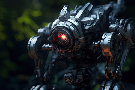 Hunting robot. Generative Aiの素材