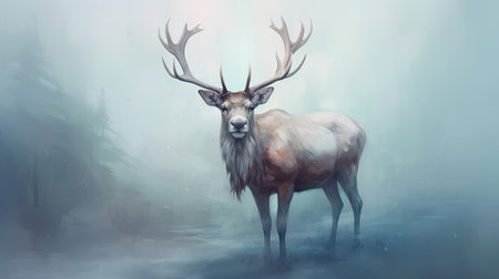 Reindeer. Generative Aiの素材