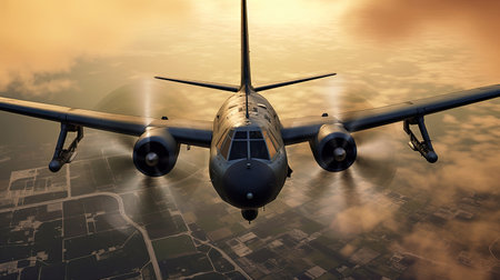 Refueling an airplane. Generative Aiの素材