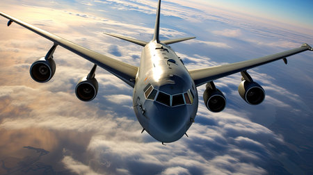 Refueling an airplane. Generative Aiの素材